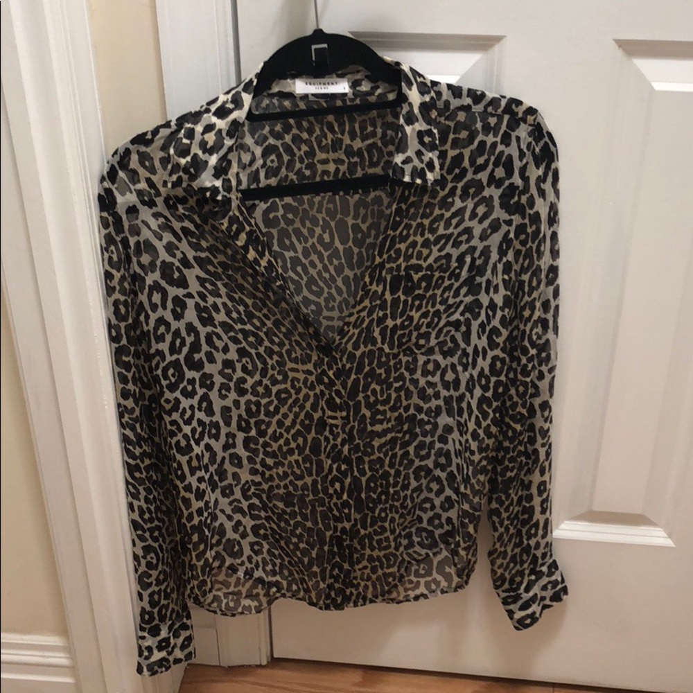 Equipment Leopard Blouse